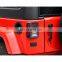 4x4 Offroad Auto Part Accessories Steel Black Tail Lamp Cover Flat Rear Lamp for Jeep Wrangler JK 2007-2017