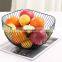 European Nordic Creative Luxury Decorated Wire Veg Mesh Gift Stand Gold Black Countertop Fruit Wash Basket