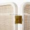 High Quality Luxury Rattan cane screen, 3 panel cane partition foldable rattan room divider, Vietnam Manufacturer