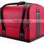 Custom Make Hard Shell Faux Leather makeup storage box,Beauty Vanity Carrying Case,Leather Cosmetic Train case with trays