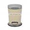 New Design Stainless Steel Garbage Can Flat soft close cover Trash Bin Metal Pedal Waste Bin