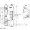 Flei brand RoHS Zinc plated Clear Conceal Hinges