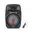 Portable Rechargeable LED Speaker with USB FM Radio 4-inch Woofer Travel Comfort Rechargeable True Wireless