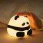 Personalización. Lindo panda USB. Luz de noche suave de silicona para ni?os con dise?o animal. Lámpara de dibujos animados para el dormitorio del bebé. Luz de noche táctil con efecto de respiración