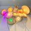 Factory Led Illusion 3D Acrylic Round Custom Wooden Lamp Base Usb Cable Switch Modern Crystal Ball Night Light For Night Lamp
