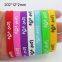 OEM Customized Printing Process 202*12*2mm Wristbands Non-toxic Five Odorless Big Elastic Durable Waterproof Silicone Bracelet