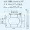 HL-808 MEIYE UF 480*375*58mm Elongated Soft-closing Toilet Seat Cover Ramp Down Toilet Lid