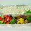 3 compartment aluminium foil food container