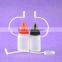 whosale small plastic squeeze bottles, needle tip bottle, 10ml plastic bottle with tip