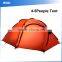 (160443) 4-5people Light Hiking Customized Waterproof Double Layers Tent Outdoor Camping Quality Choice