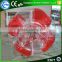 Hot sale red and clear inflatable life size balls,bumper pool balls