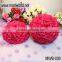 customized artificial flower ball for wedding events&party;Hanging wedding flower ball decoration(MWB-006)