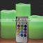 Set of 3 LED candles with remote control