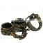 sex toys sexy toys Paddle,whip, eye mask, cuffs,collar with leash -gold Leopard Passion Line role play