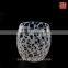 NEW PRODUCT!Mouth Blown Whisky Glass with White Porcelain Decoration