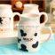 Direct Manufacturer 12 OZ Ceramic Cow Design Milk Mugs