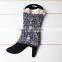 Snowflake Colors Knitted Leg Warmers,Lace Boot Socks, Leg Warmers,Vintage Knitted Boot Cuffs,