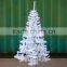 Hot selling 180cm PVC white bushy Christmas tree/Promotion white Christmas tree