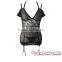 Black Romantic ladies lace 3pcs Chemise lingerie sexy babydoll