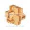 2015 Hot Sale Bamboo IQ Intelligent Puzzle Magic Puzzle Kongming Lock Brain Teaser Model Number GAD1126