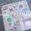 die cut hardboard handmade 3d sticker for kids