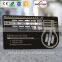 Metal visiting card Matt Black Metal Card Black Stainless Steel Cards