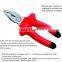 Combination Pliers With Red Insulated Handle