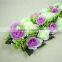 Home and wedding decoration 18 heads colorful artificial rose flower boat wedding decoration