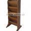 Fashion office furniture display&storage rack,5 tiers bamboo magazine paper rack
