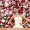 decorative wedding artificial flower wall wholesale for decoration