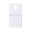hot sell 3D heat sublimation polymer plastic phone case for samsung note4