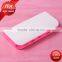 rainbow color frame with strong LED portable power bank 15600mah