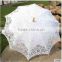 lace Material and craft lace umbrellas,Umbrellas Type craft lace hook handle Antique battenburg lace wedding parasol and fan set