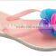 2016 fashion stylish pvc beach lady slippers with many colors