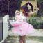 SMDA10 Pretty Girl First Communion Dress Lace Edged Pink Mother and Child Dresses for party