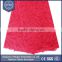 red bridal african dry lace girls party dress nigerian cord lace free sample guipure lace fabric