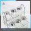 High Quality Mini Salt And Pepper Shaker Empty Glass Spice Jars Clear Condiment Set