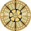 Safety Tempered Decorative Stained Glass Ceiling Dome