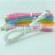 Factory price candy led usb cable,transparent jelly usb cable for iphone and Android