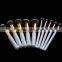 White Gold 10pcs/set High Quality Makeup Brushes Beauty Cosmetics Foundation Blending Blush Make up Brush tool Kit Set                        
                                                Quality Choice