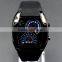 Men's aviation sector electronic dashboard silicone watch