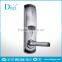 RFID PVD Gold digital security hotel lock with override key
