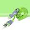 China Factory Price Multi-Color Micro 2.0 TPE USB Data Cable, TPE USB Cable for iphone USB Data Cable