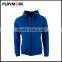2016 oversized plain blue pullover hoodie with zipper