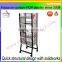 Useful Movable Metal Gift And Accessory Display Rack With 4 Wheels