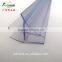 Plastic Soft-hard Co-extrusion profile weather strip for shower door