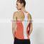 Contrast colors adjustable sports tank tops women sports wear
