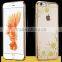 Hot Selling Luxury Garden Style Crystal Clear Soft TPU Diamante Eletroplated Case for Iphone 6