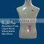 male bust dress form with wooden tripod base