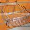 Metal supermarket basket wire mesh basket